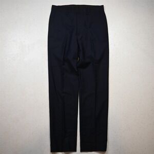 Ryan Seacrest 30x30 Navy Blue 100% Wool Flat Front Slim Style D3 Dress Pants